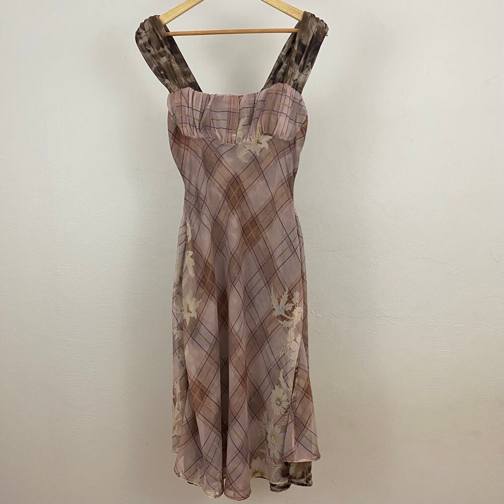 Free People Morning Dew Midi Dress - Autumn Combo - Size XS